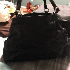 Large black Coach bag